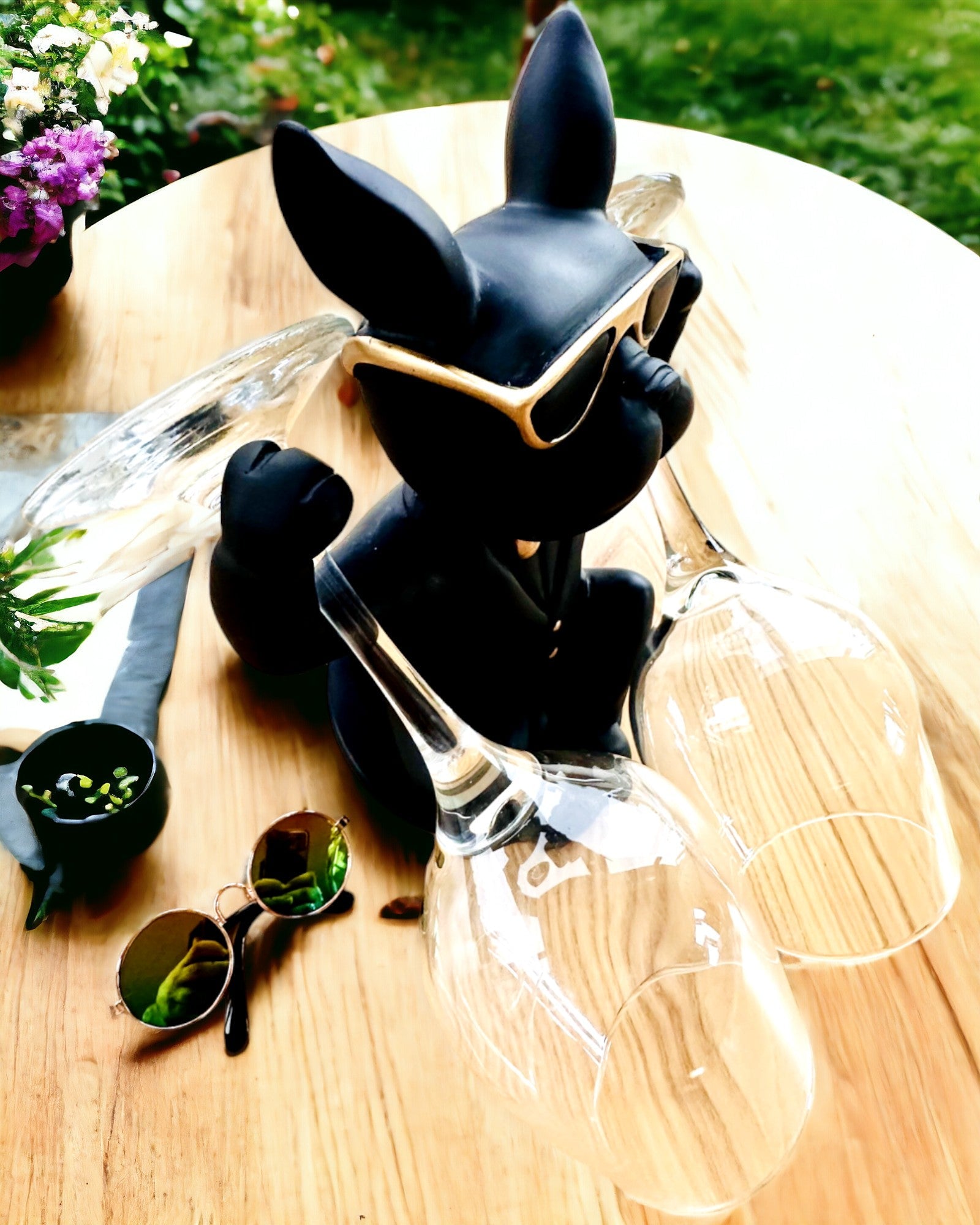 Figur Bulldog Elegance - Exklusiv glasögonhållare, möjlighet till gravyrpersonalisation