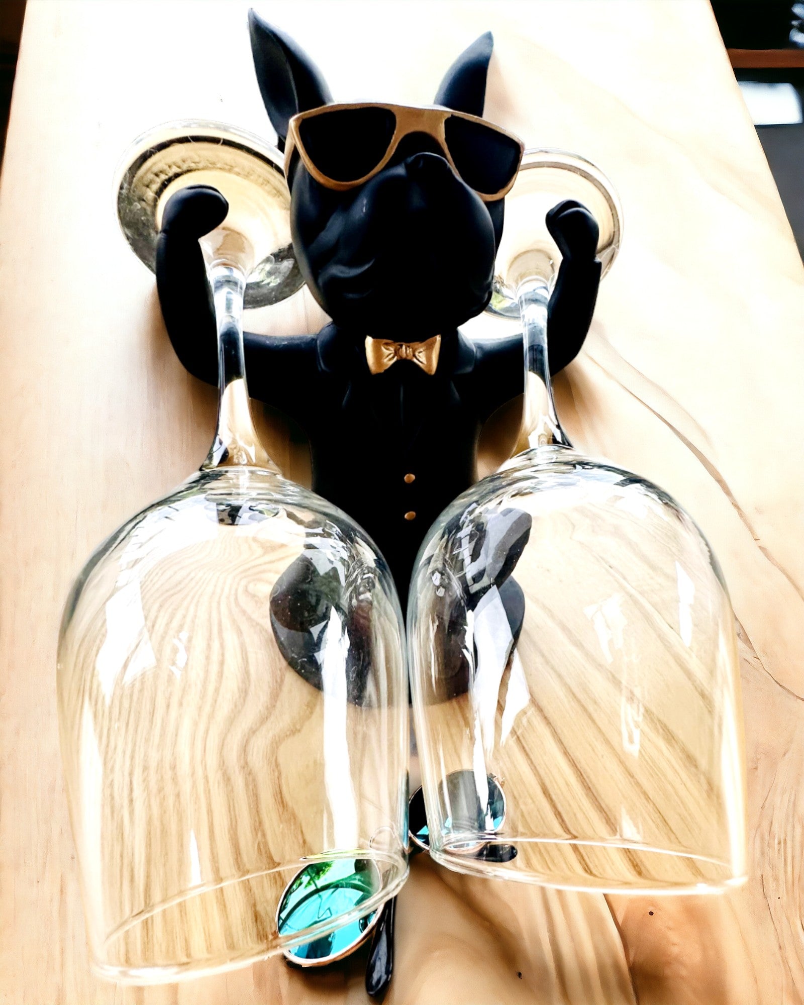 Figur Bulldog Elegance - Exklusiv glasögonhållare, möjlighet till gravyrpersonalisation