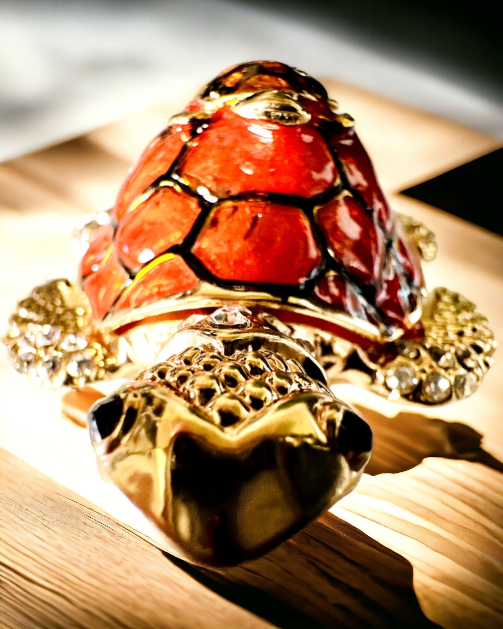 Skrin "Sköldpaddsfamiljen" - färg orange, personalisering med gravyr