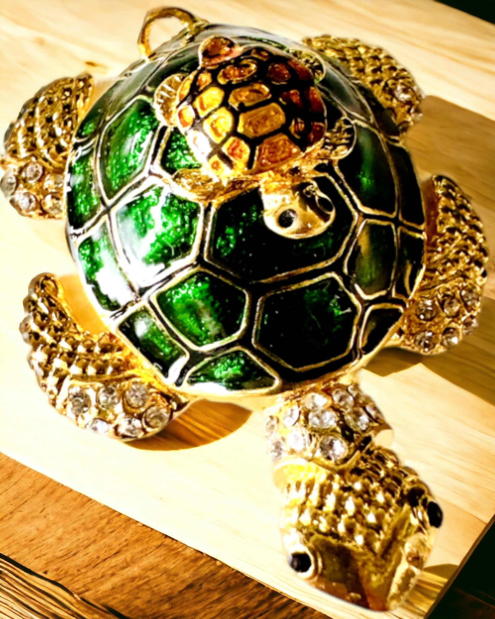 Skrin "Sköldpaddsfamiljen" - färg grön, personalisering med gravyr