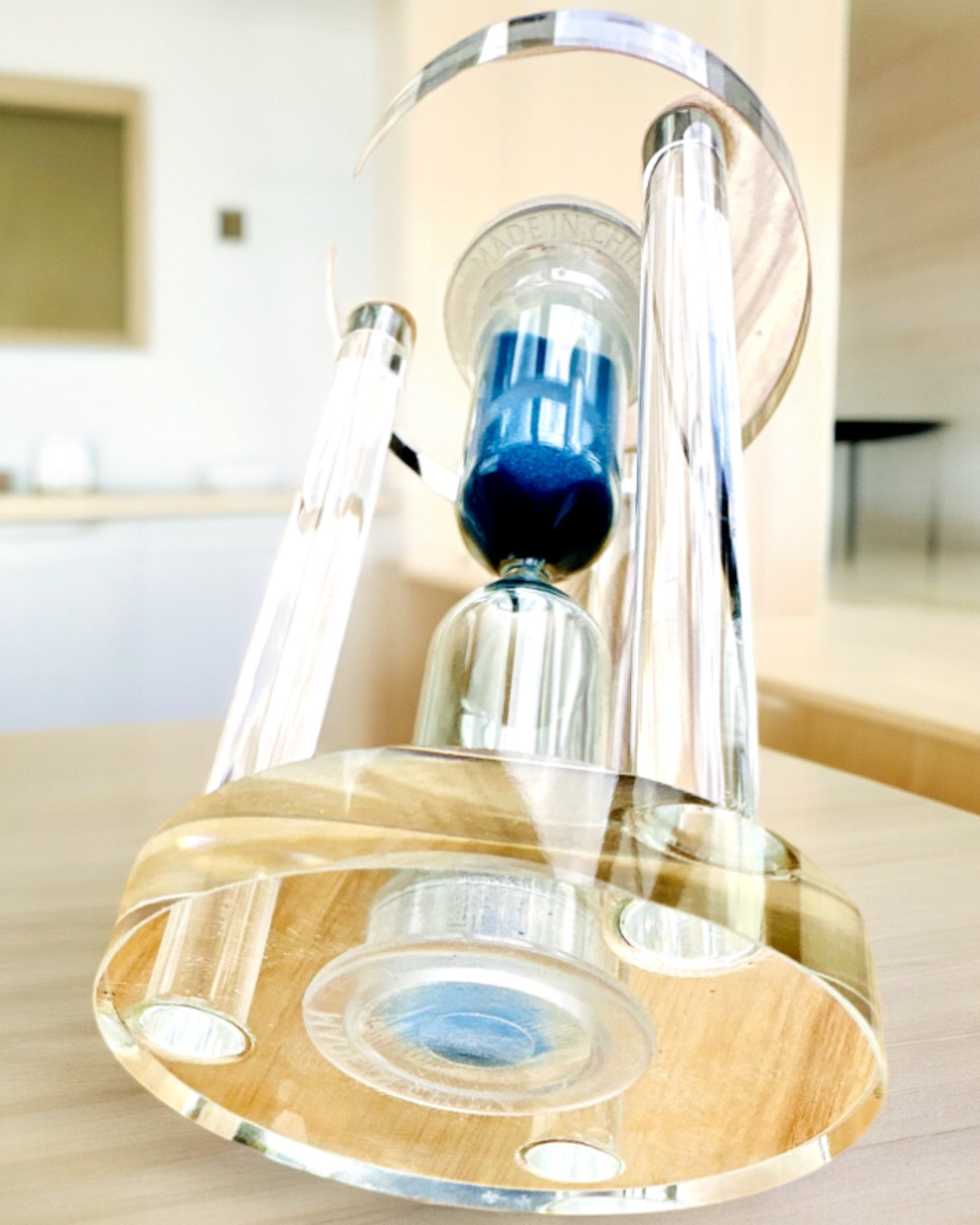 Timglas "Blue Elegance", 10 cm höjd, mäter 10 minuter