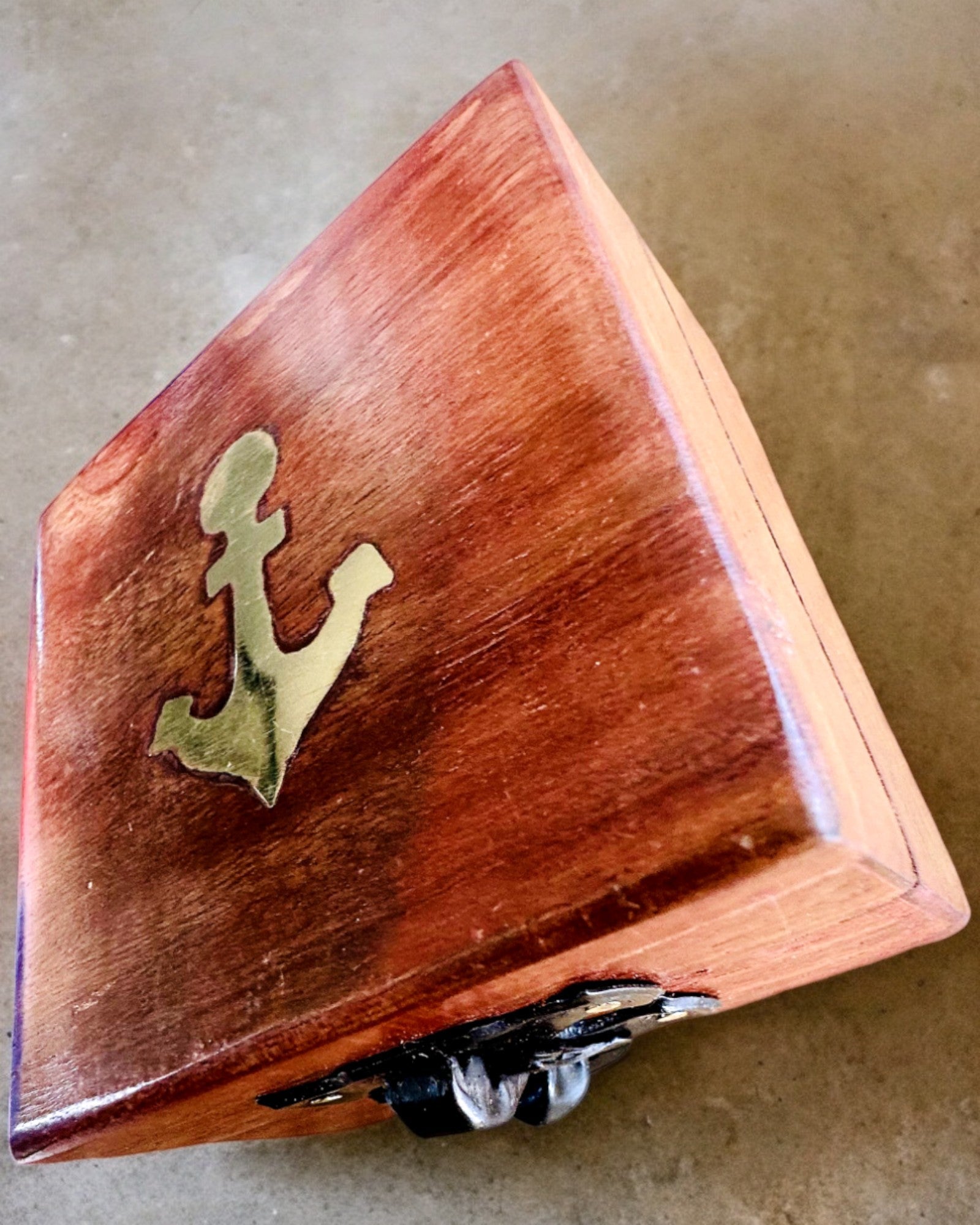 Trälåda för kompakt kompass "Maritime" - möjlighet till personlig gravyr