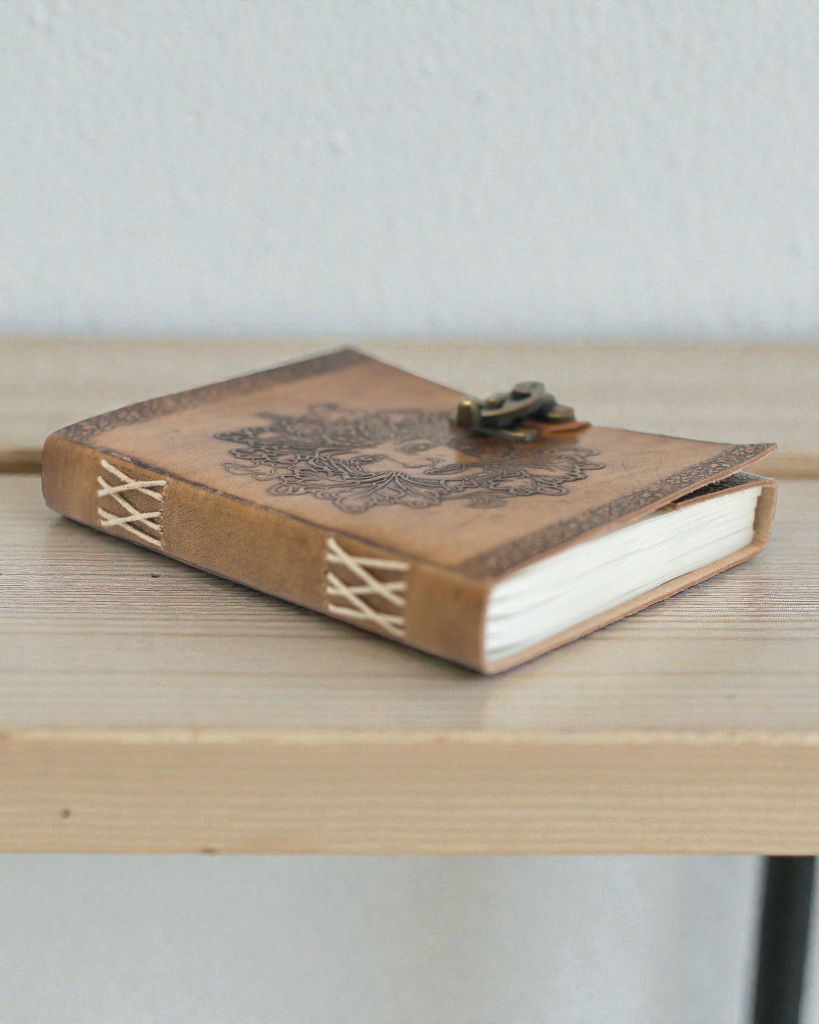 Greenman-anteckningsbok i läder (20x15 cm)