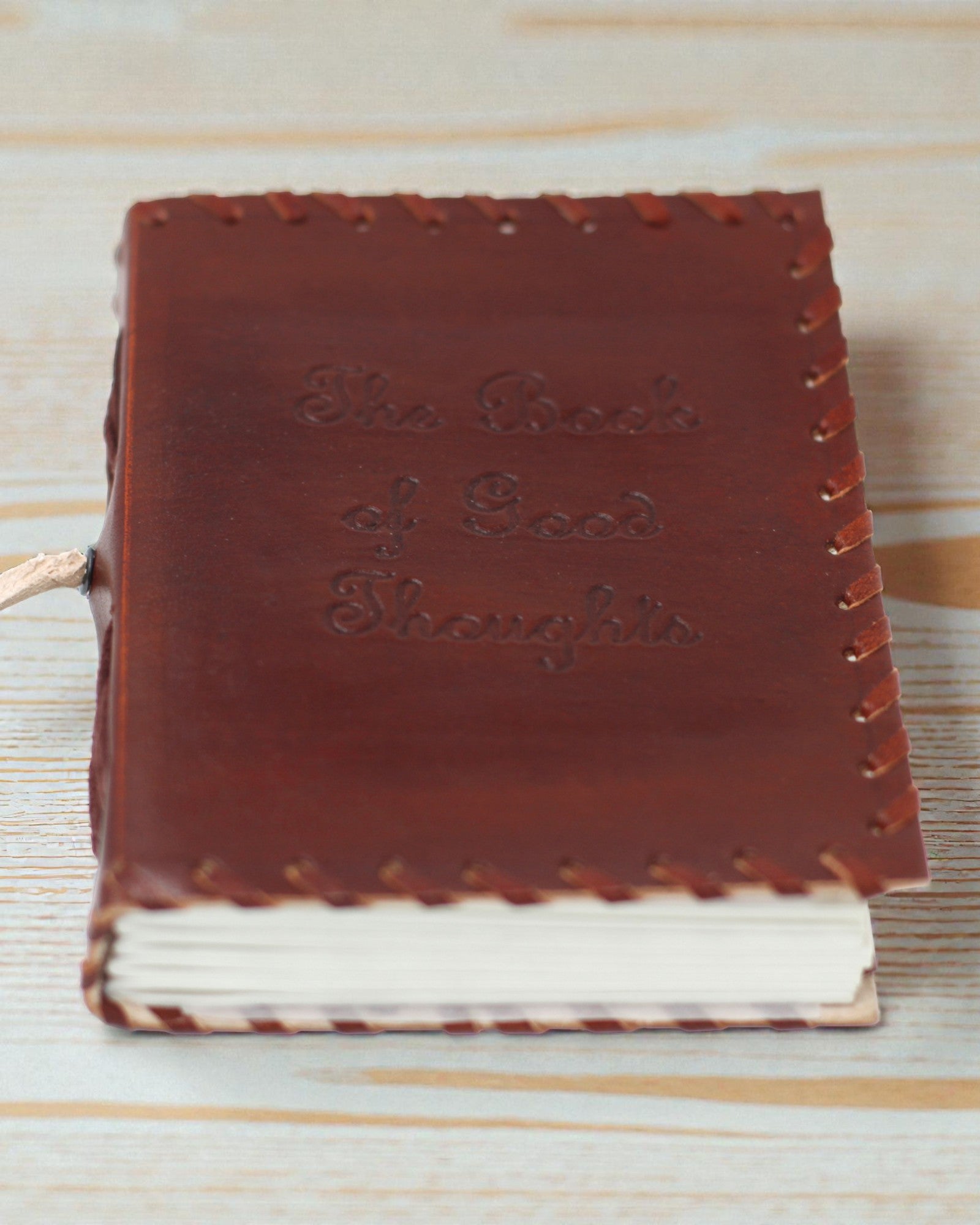 Liber Mentis – Anteckningsbok i läder, tankebok med omlindad rem