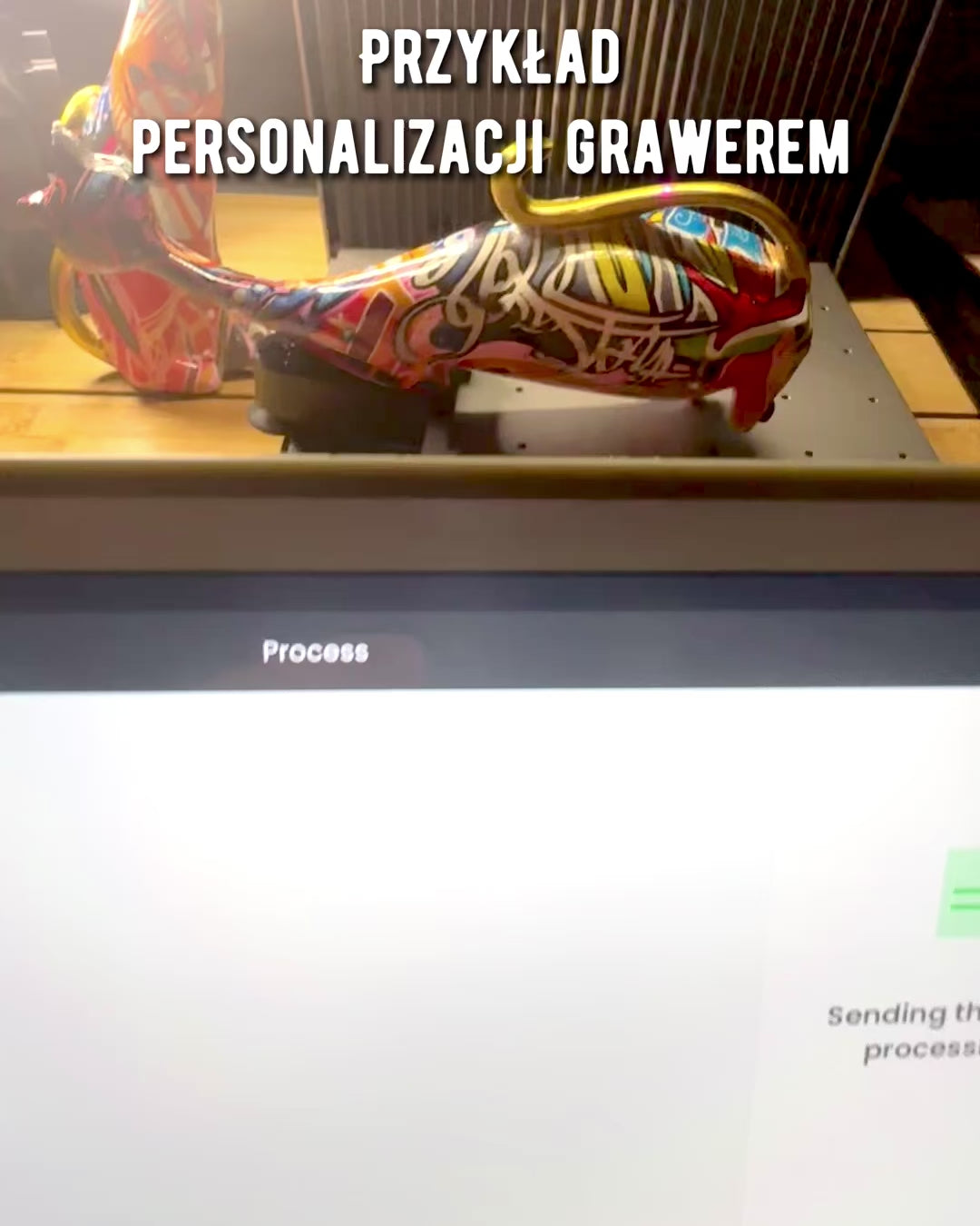 Abstrakta Kattfigurer "ArtCats", Handmålade, Harts – 25 cm, 2 st.