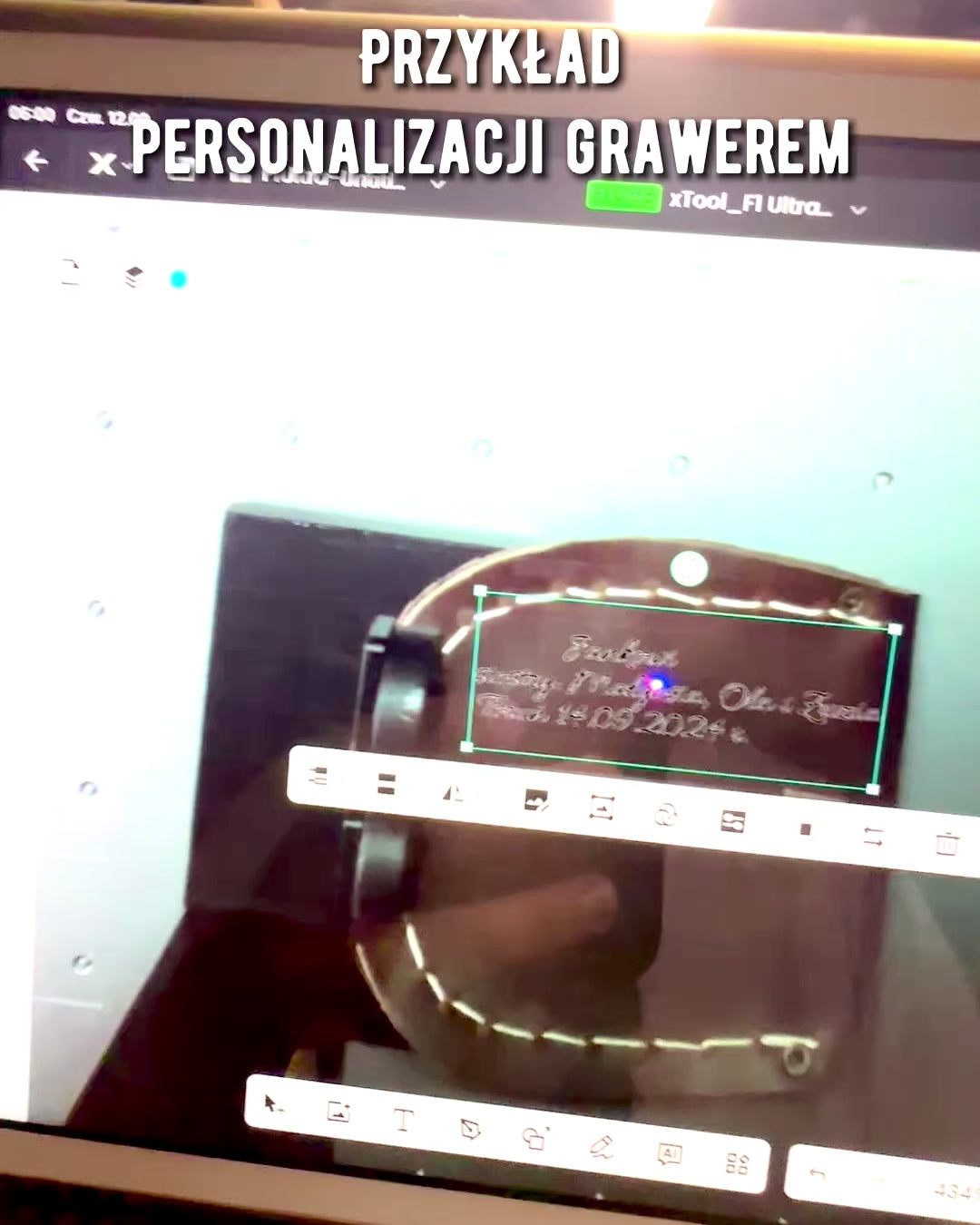 Läderfodral "Odkrywca" - för kompakt kompass eller fickur - möjlighet till personlig gravyr