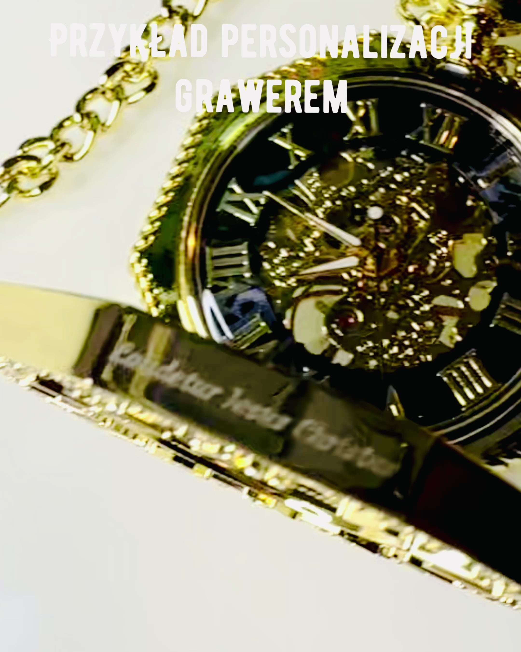 Exklusiv Fickur i Steampunk-stil med Synlig Mekanism på Urskivan - Klassisk Elegans