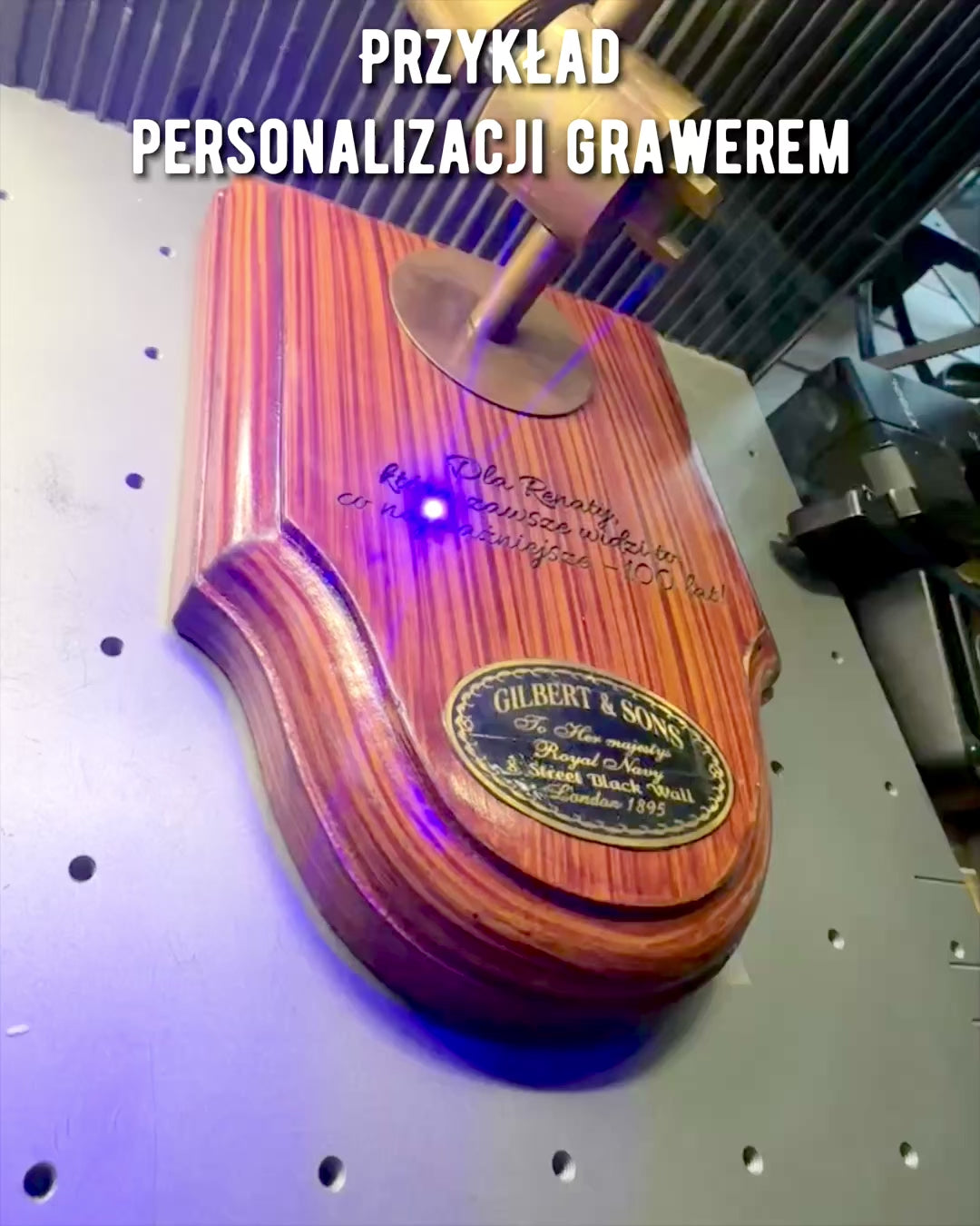 Hantverkslupp "Royal Magnifier" med stativ och justerbart fäste - möjlighet till personlig gravyr som present