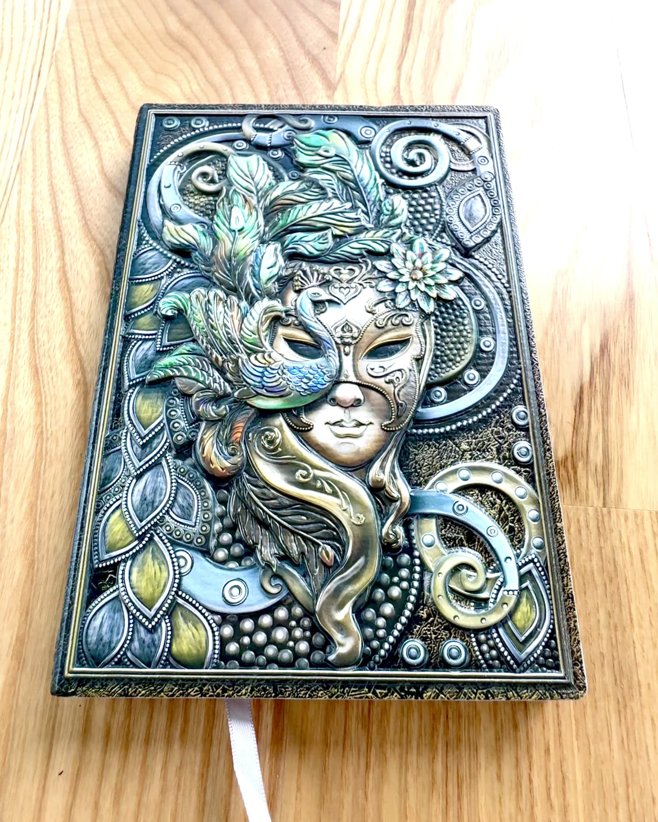 Artistisk anteckningsbok, anteckningsbok maskerad - A5, personalisering med gravyr som present