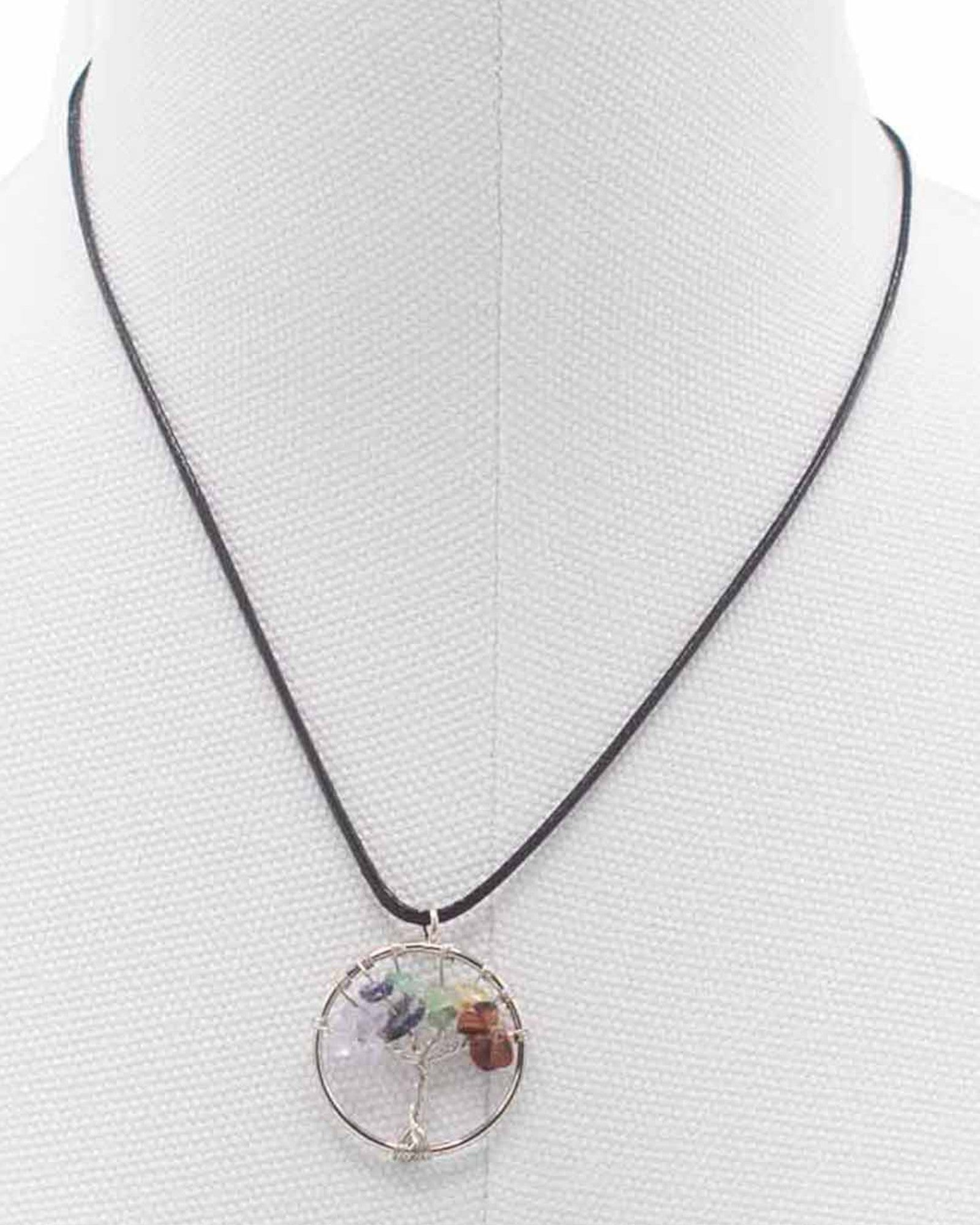 Halsband Livets träd Chakrabalans – Naturliga stenar