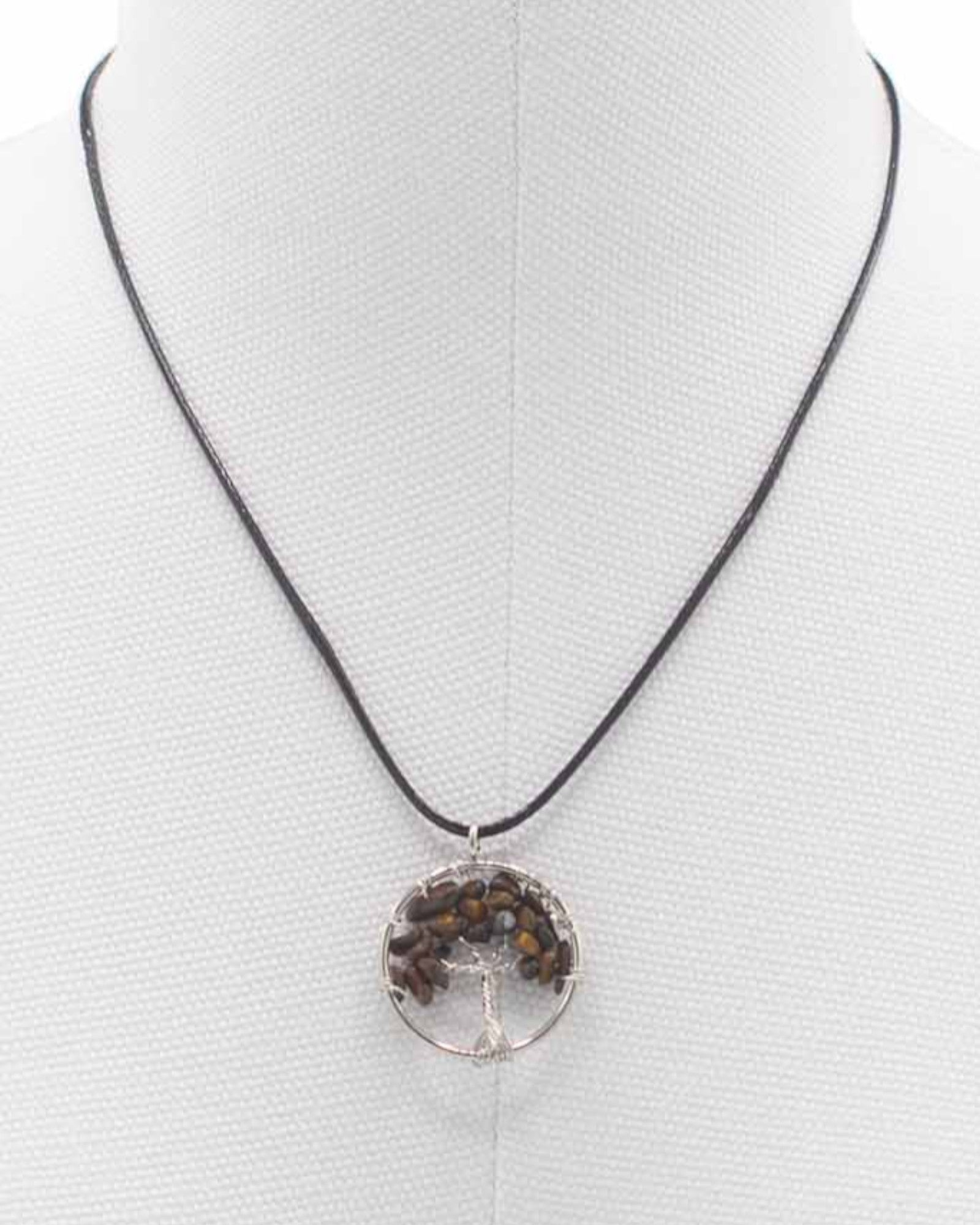 Halsband Livets träd Skydd och Självsäkerhet – Tigeröga