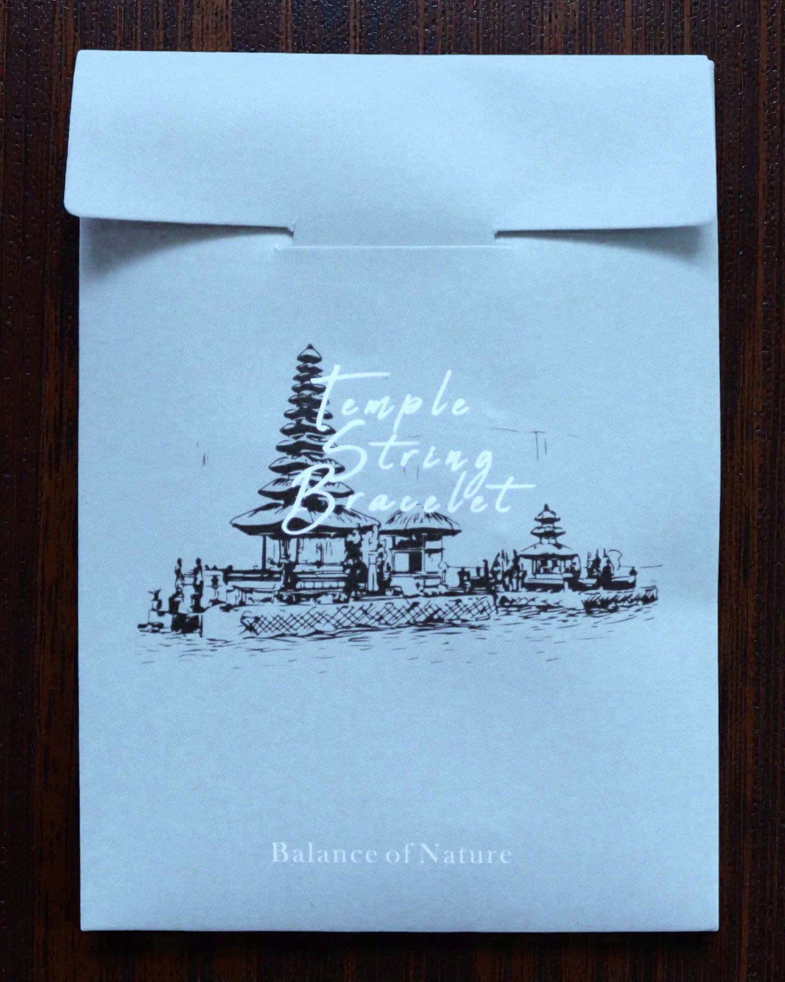 Tempelarmband i snöre Yin Yang – Naturens balans