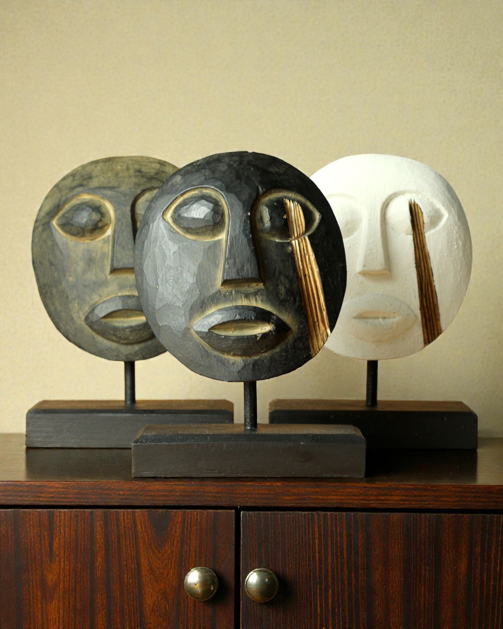 Timoresisk Mask Förfädersväktare 27x20 cm – Antik