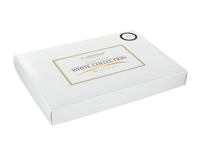 Set med 6 teskedar guldförgyllda i 24K guld, Vita ögon CARMANI, med möjlighet till personlig gravyr - elegant present för alla tillfällen, mått 13 cm