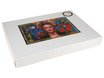 Set med 6 skedar belagda med 24K guld, F. Kahlo, med möjlighet till personlig gravyr - eleganta bestick som present, 13 cm, CARMANI