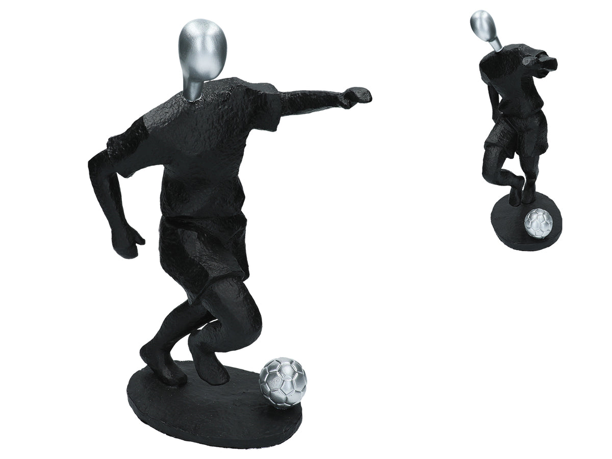 Figur av fotbollsspelare, 36 cm, med möjlighet till personlig gravyr