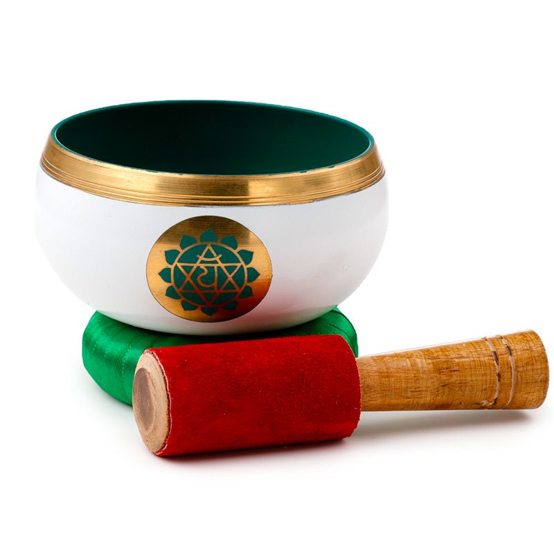 Sjungande skål - grön chakra, diameter 10 cm, höjd 5 cm
