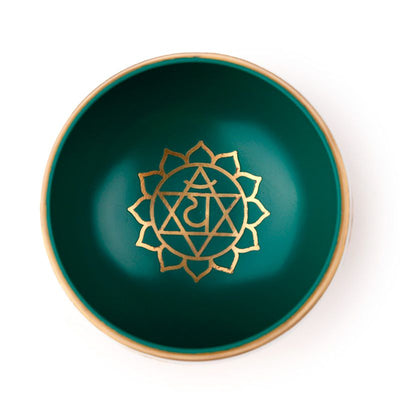 Sjungande skål - grön chakra, diameter 10 cm, höjd 5 cm