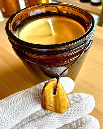 Intentionellt ljus Tigerkraft – Självförtroende och välstånd, 250 ml, möjlighet till personlig anpassning av locket som present