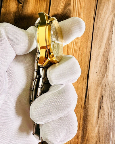 Herrklocka Kvarts "Vision Sport" – Dubbelsidigt Genomskinlig med Aluminium