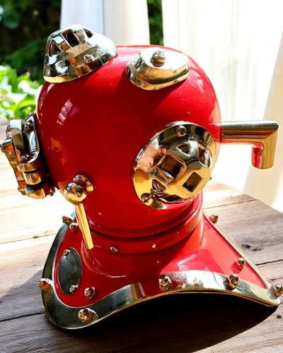 Djupupptäckarens Hjälm - Samlarutgåva med Graveringsmöjlighet, 35 cm, present till brandman eller dykare