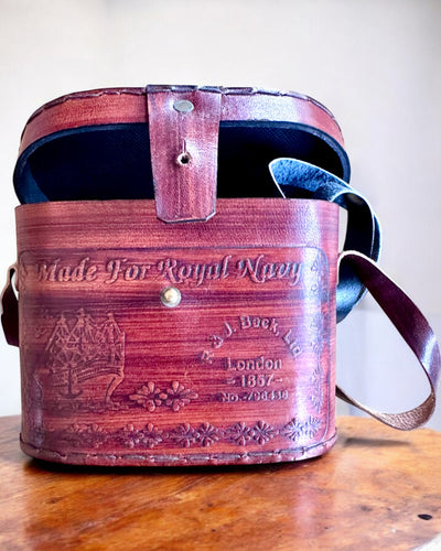 Kikare med läderfodral Victorian's Eye, 11 cm Mässing, Handdekorerad, personalisering med gravyr som present