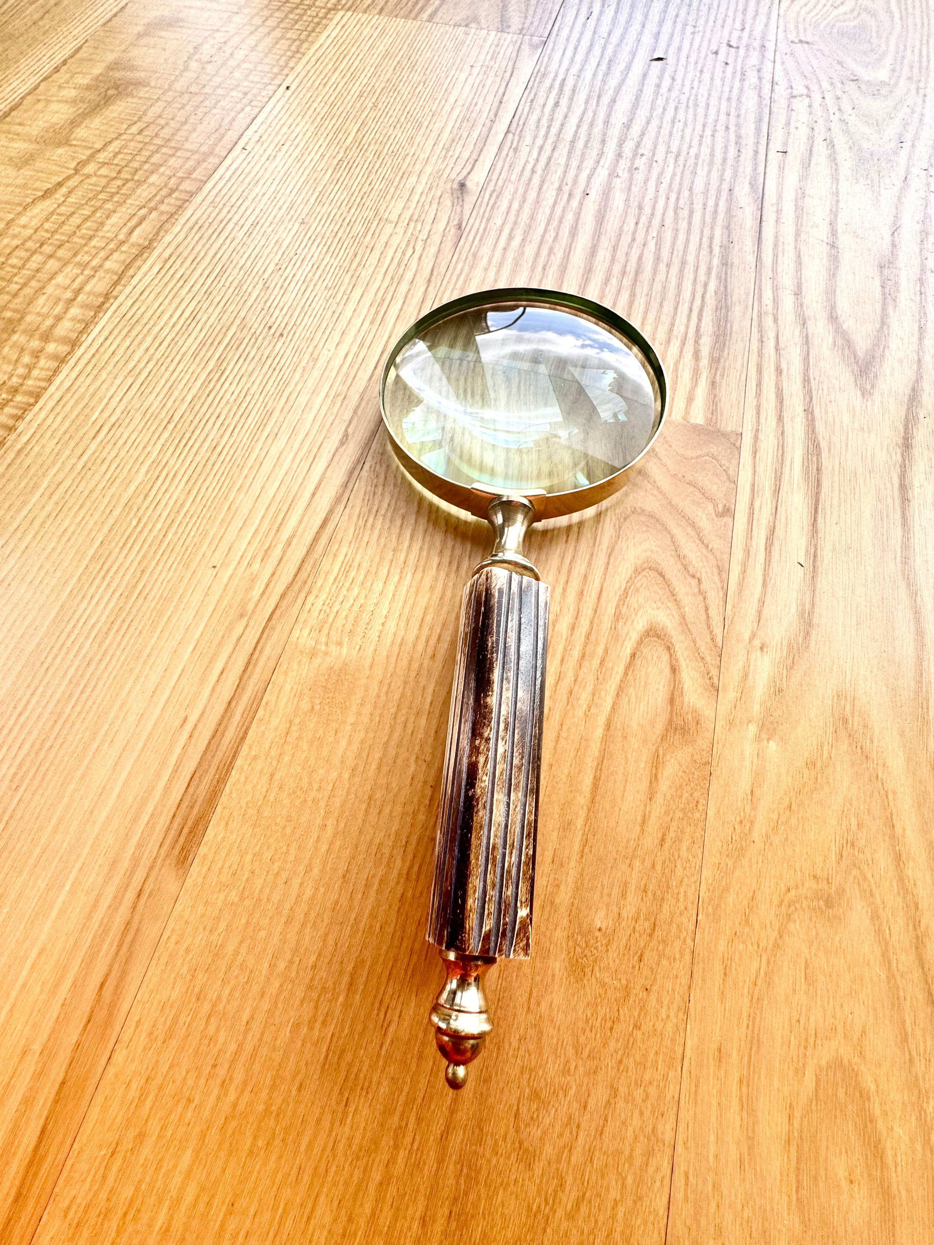 Stor Retro Förstoringsglas, möjlighet till personlig gravyr som present - valbara varianter