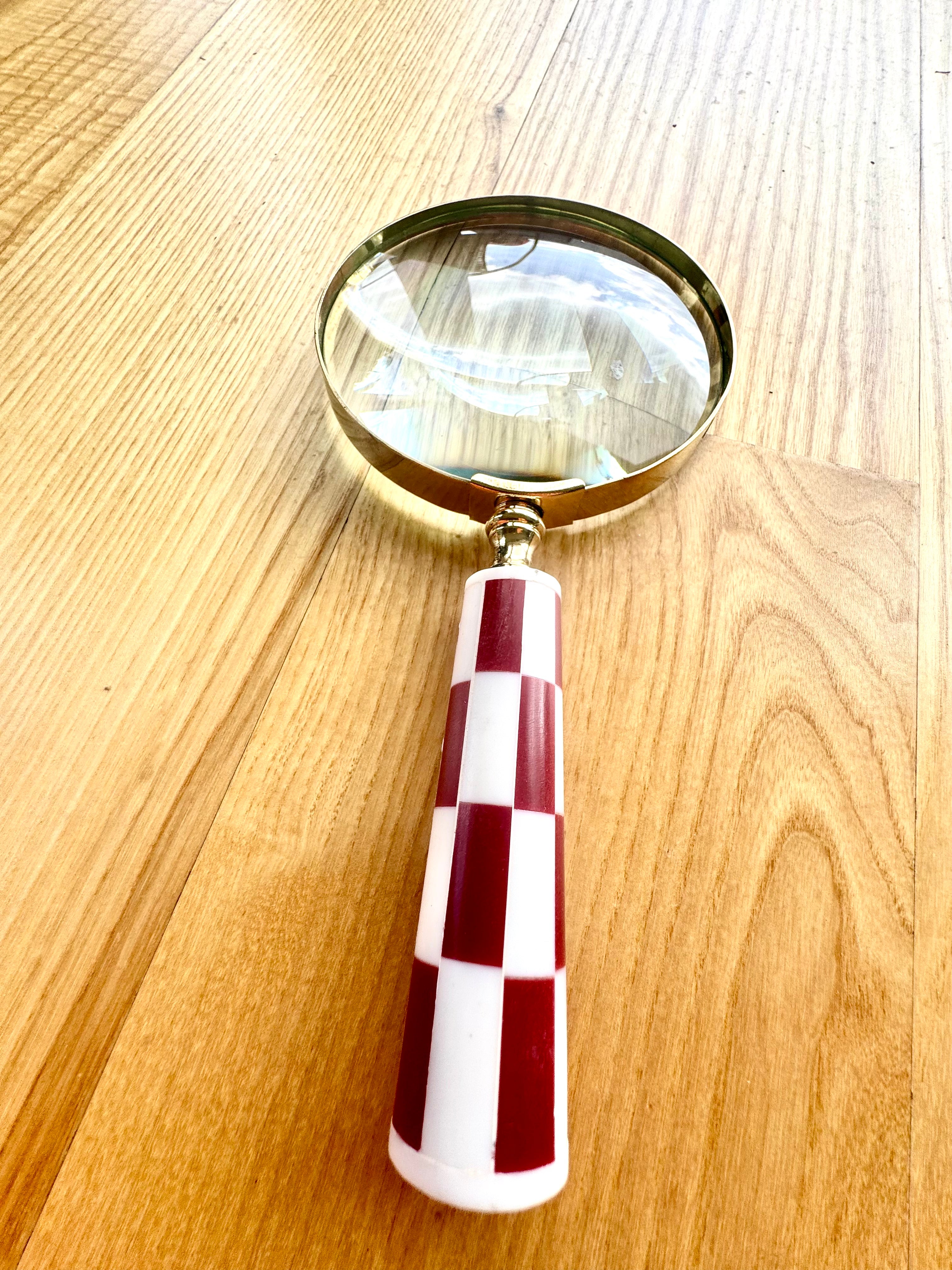 Stor Retro Förstoringsglas, möjlighet till personlig gravyr som present - valbara varianter