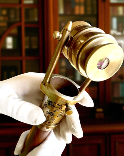 Navigatorstav 2.0 med kompass och dold kikare, möjlighet till personlig gravyr som present