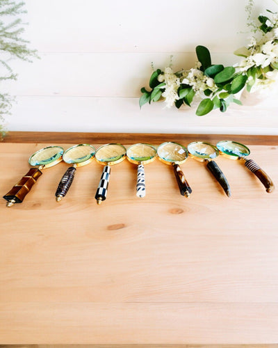 Stor Retro Förstoringsglas, möjlighet till personlig gravyr som present - valbara varianter