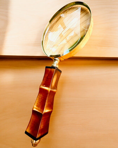 Stor Retro Förstoringsglas, möjlighet till personlig gravyr som present - valbara varianter