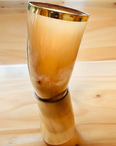 Hornmugg "Viking Valor" - Handgraverad, Premiumkvalitet - 4 varianter att välja mellan