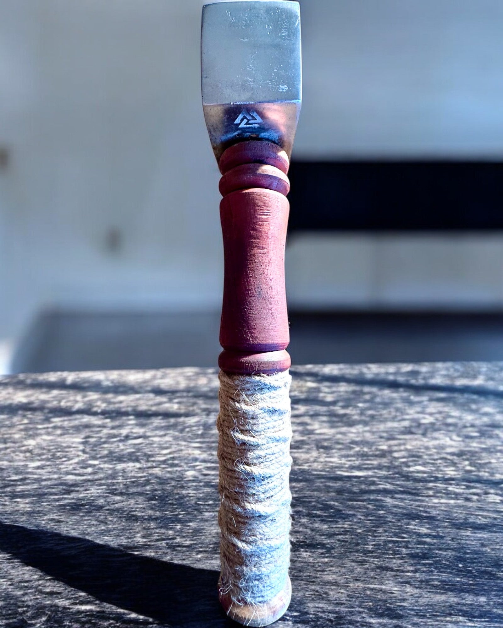 Skalders Mjölnir-hammare – 33 cm, Handsmidd Vikingahammare med Graveringsalternativ