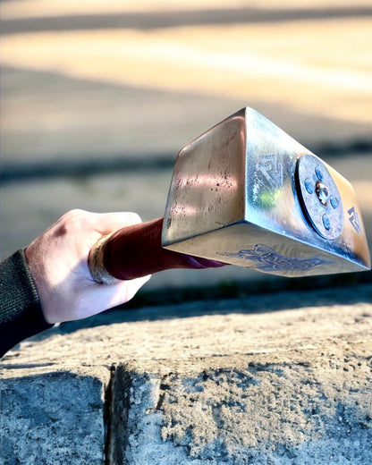 Skalders Mjölnir-hammare – 33 cm, Handsmidd Vikingahammare med Graveringsalternativ