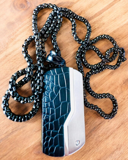 Herrhalsband Elegant Styrka - personalisering med gravyr som present
