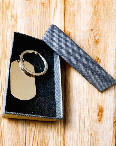 Militär ID-bricka "Dog Tag" i Rostfritt Stål – Personlig Gravyr