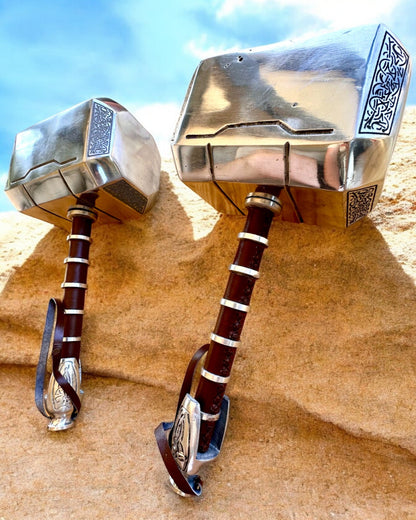 Mjölnir "Chief" - Handgjord hantverkshammare, anpassad med gravyr som present