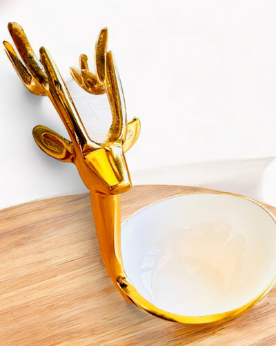 Elegant skål Hornad Skönhet – Hantverk från Indien, personalisering med gravyr