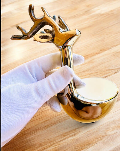 Elegant skål Hornad Skönhet – Hantverk från Indien, personalisering med gravyr