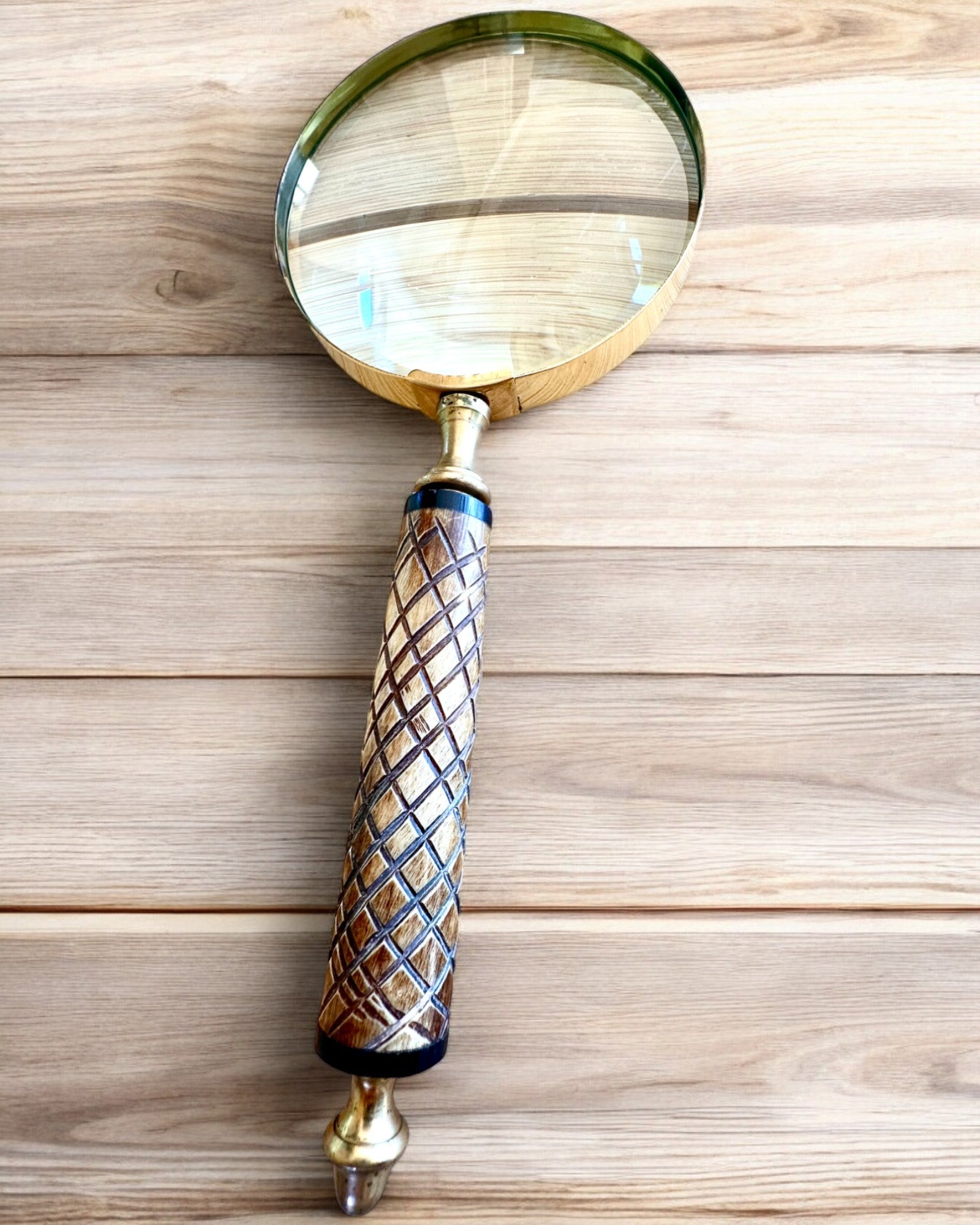 Stor Retro Förstoringsglas, möjlighet till personlig gravyr som present - valbara varianter
