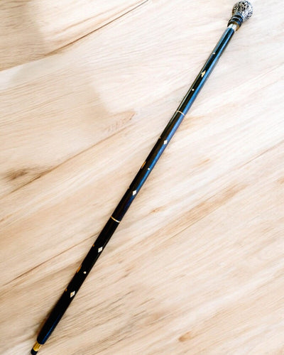 Promenadkäpp "Majestätens Käpp" Trä Handgjord, möjlighet till gravyr, 2 alternativ att välja mellan