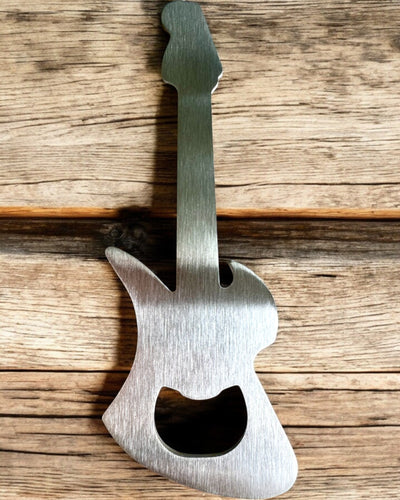 Flasköppnare Gitarr Rock'n'Open, 2 varianter, personalisering med gravyr som present