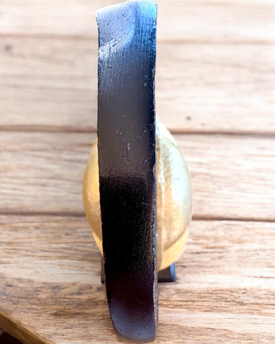 Spartanhjälm Premium – handgjord dekorativ skulptur, möjlighet till gravyranpassning som present