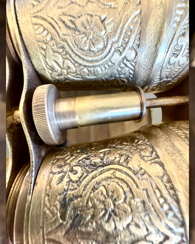 Kikare med läderfodral Victorian's Eye, 11 cm Mässing, Handdekorerad, personalisering med gravyr som present