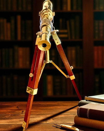 Himlakroppslampa på Träställ 41 cm, möjlighet till personlig gravyr som present