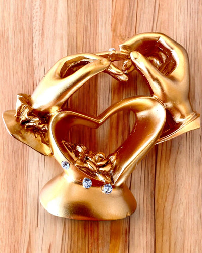 Figur "Beröring av Kärlek" 10 cm hög, med Graveringsalternativ som present