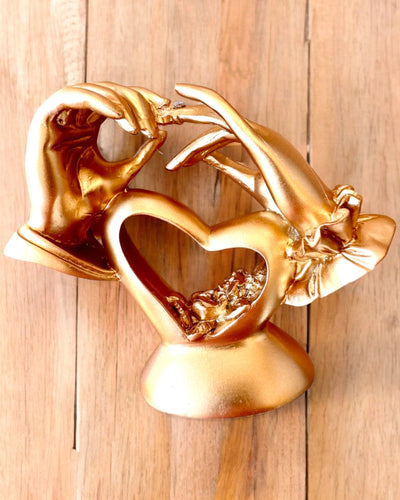 Figur "Beröring av Kärlek" 10 cm hög, med Graveringsalternativ som present