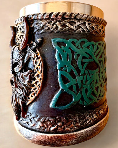 Vikingmugg Ragnar's Horn - med Graveringsalternativ som present, 250 ml