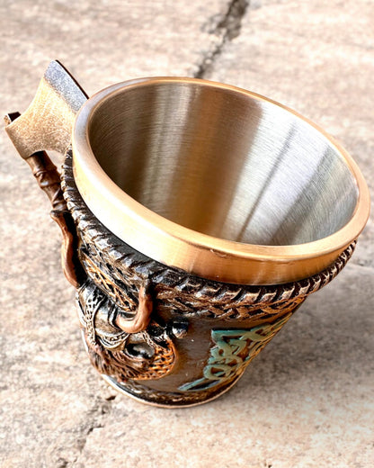 Vikingmugg Ragnar's Horn - med Graveringsalternativ som present, 250 ml