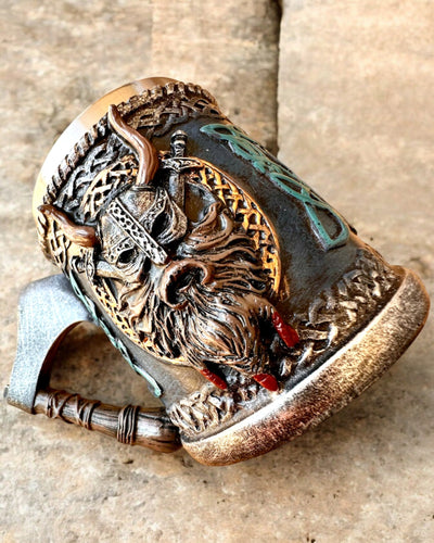 Vikingmugg Ragnar's Horn - med Graveringsalternativ som present, 250 ml